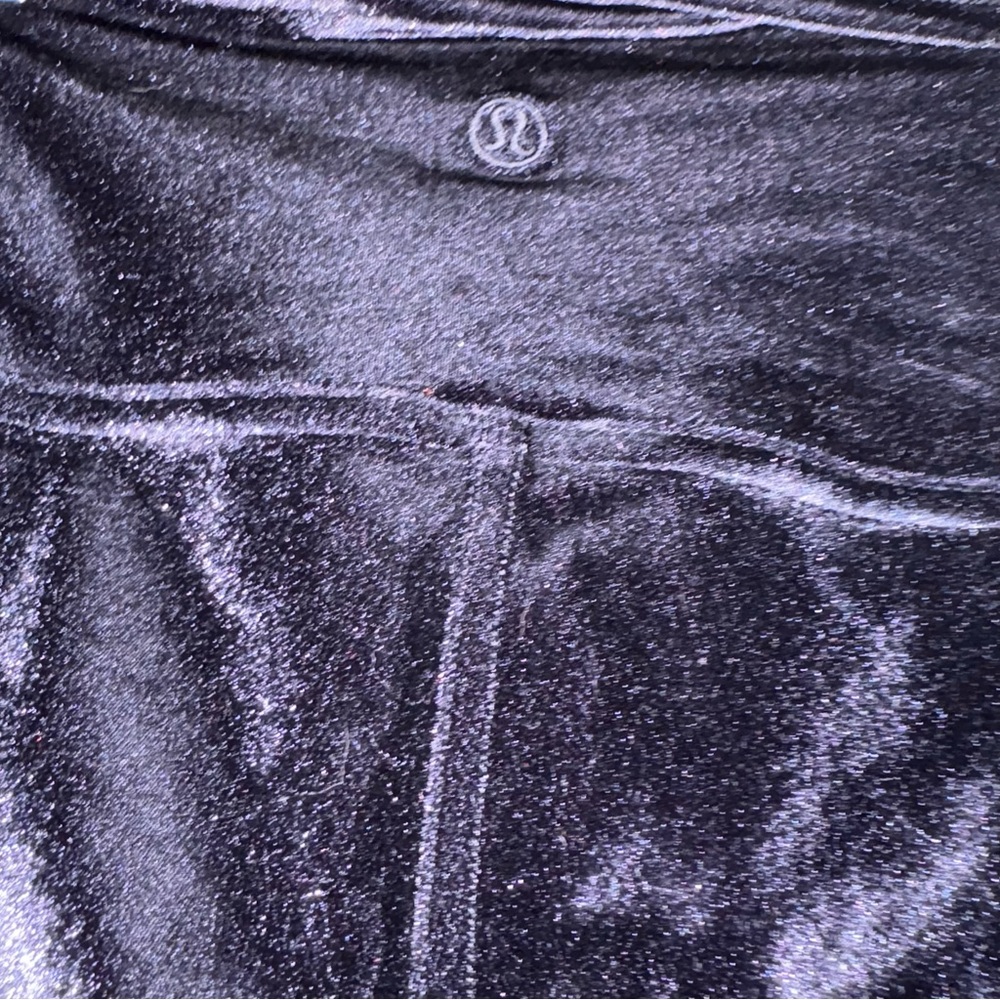 Lululemon Athletica black velvet legging
